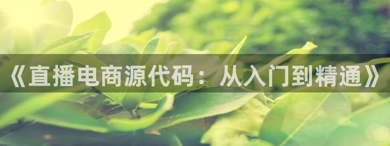 搜球体育官网：《直播电商源代码：从入门到精通》